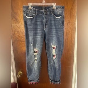 Judy Blue Buffalo Plaid 18W
